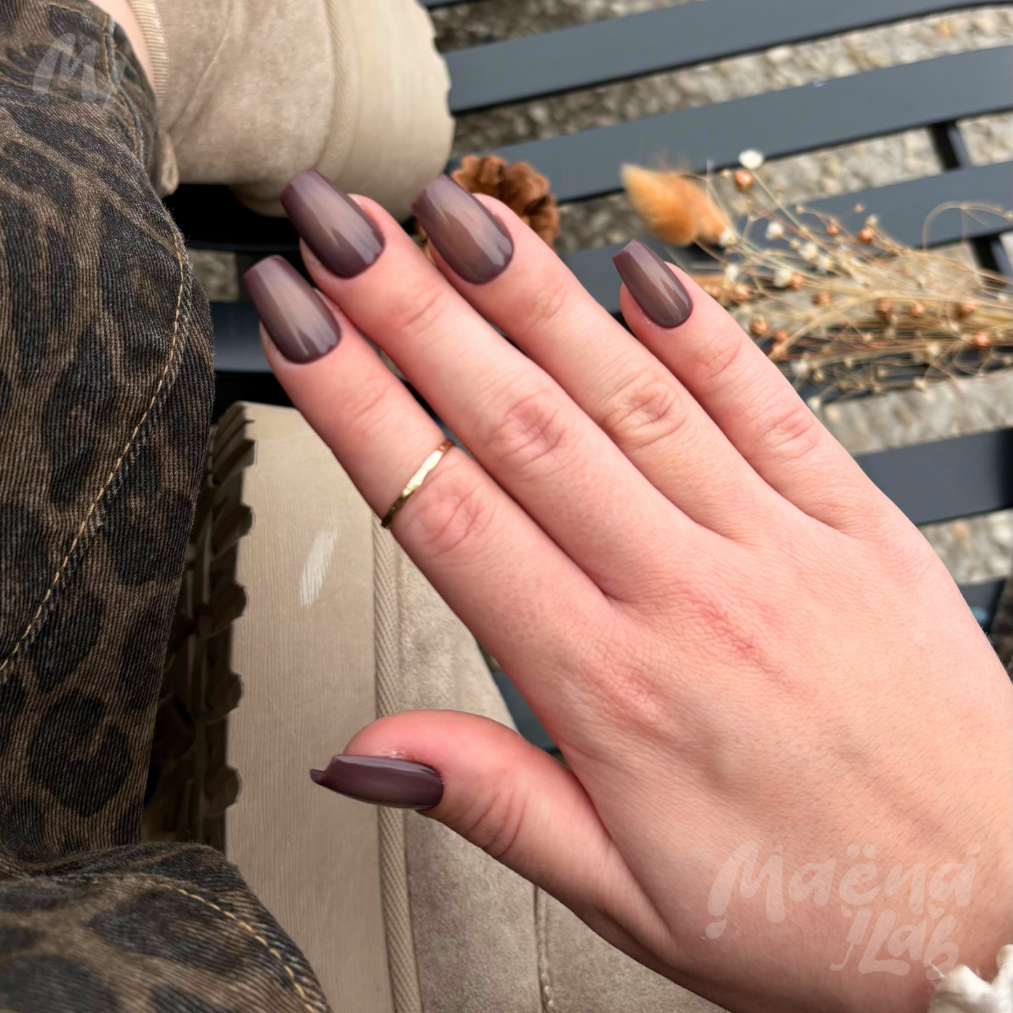 Aura nails marron