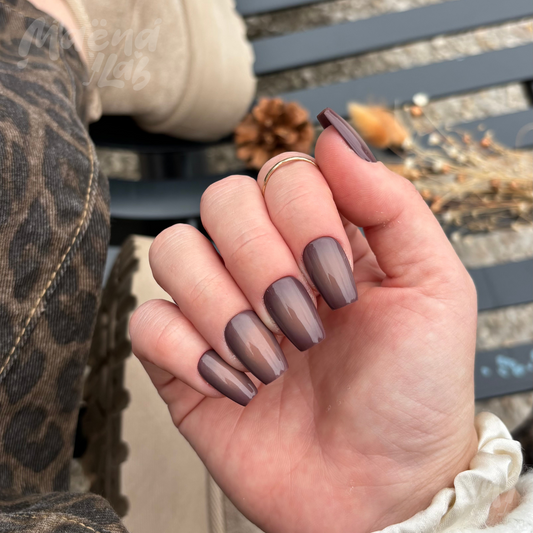Aura nails marron